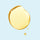 Yellow droplet of Youth Juice on a light blue background